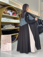 امنيه كريب الاناقة تدخيلات روكاما مطرز سماوي