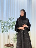 عباية عفيفه بقماش انترنت بكسرات مطفي ١