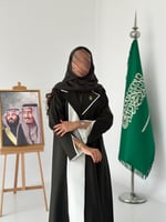 National day abaya | عباية الصرمه زيتي