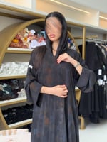 عباية نسرين بقماش شيفون (دبل فيس )