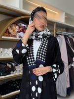 عباية سماهر بقماش شيفون مبطن دبل فيس 4