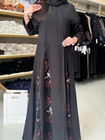 عباية مايلا حرير كوري تدخيلات مطرزه