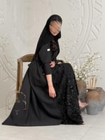 عباية ود بقماش باربي تدخيلات شك اسود