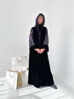 Winter collection ا عباية غيوم مخمل اكمام جاكار -...