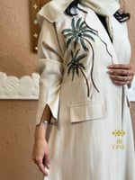 اليوم الوطني بليزر | عباية علو بقماش كريب كوري بتط...