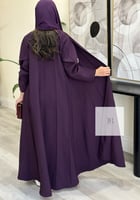 عباية بقماش كريب دنسون - موف