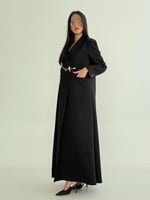 بليزر سمر بقماش كريب ايطالي شك فضي