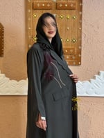 اليوم الوطني بليزر | عباية علو بقماش كريب كوري بتط...