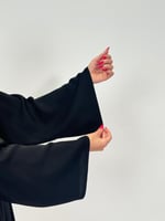 عباية سمو ا بقماش انترنت كويتي تطريز فضي