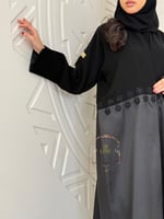 عباية تولين بقماش كريب الابداع تدخيلات تفته