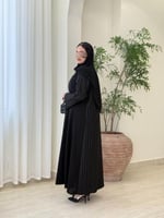 عباية ريام قماش كريب الاناقه تدخيلات بانوراما بنفس...