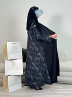 عباية ساميه ا بقماش حرير مغسول