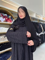 عباية ميساء بقماش دانتل مبطن