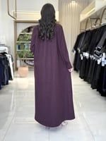 بليزر | عباية رايه بقماش جوخ مطرز برغندي