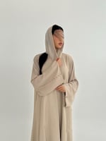 عباية نوريه بقماش كريب انترنت بارد بتخريم كمبيوتر...