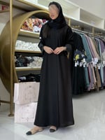 عباية سارونه بقاش كريب الاناقة تدخيلات تفته ناعم ب...