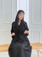 عباية دلع بقماش كريب ملكي تدخيلات جبير ملكي 1