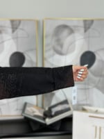 عباية ديوان | قماش كريب تركي بني