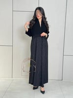 عباية لولو كريب جاكار مع كريب الابداع بشك