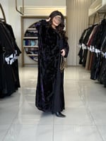 عباية أجواد بقماش مخمل كوري مع شيفون موف (2)