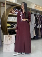 بليزر | ورد بقماش كريب باربي مبطن بساتان مزين بحيا...