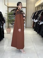 عباية إيليف بقماش كربب باربي تركي جملي ( طقم ثلاث...