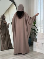 عباية بلانكا نصف بشت - لحمي