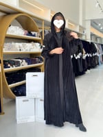 تشكيلة شتاء 2026 - عباية وجد كريب مع مخمل مكسر اسو...