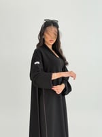 عباية امثال بقماش انترنت بتطريز موف