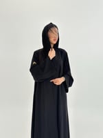 عباية نوريه بقماش كريب انترنت بارد بتخريم كمبيوتر...