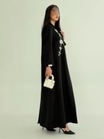 بليزر سمر بقماش كريب ايطالي شك فضي