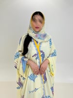 عباية الهبة بقماش شيفون برسم سمك