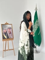 National day abaya | عباية الحمر