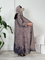 عباية بهجه ا بقماش كريب تركي نود