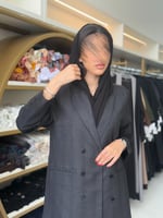 عباية وجدان بليزر بقماش كريب فلوك 3