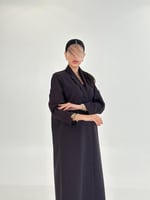 عباية | بليزر عفافة بقماش كريب باربي بنفسجي غامق