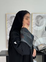 عباية كامله | كريب الاناقة تدخيلات مقلم سماوي