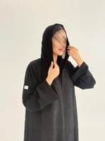 عباية نوف بقماش شاكيرا اكمام ملكي