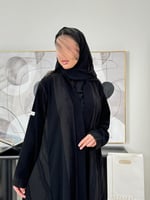 عباية عبير كلوش بقماش كريب الابداع مع بانوراما 2