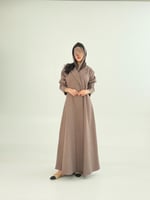 عباية يسرى بقماش جوخ شتوي لحمي