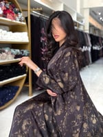 عباية دفنه بقماش حرير فويل