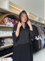 عباية كارما بقماش كريب الابداع اسود