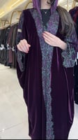 عباية محبوبه بقماش مخمل كوري تدخيلات دانتل فرنسي ب...
