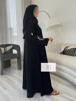 عباية ايفانا بقماش كريب الابداع صيفي بشك نجمه ملون...