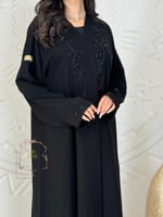 عباية ردينه بقماش كريب ملكي بشك