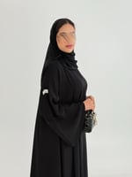 عباية ليلى بقماش انترنت مسكره من الامام