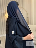 عباية شيهانه l لف بقماش نواعم اليخت - كحلي