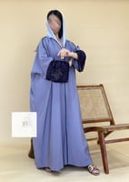 عباية مغسول موف فاتح