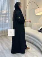 عباية اوصاف l بقماش شانيل بشك ناعم وفرو بالاكمام -...