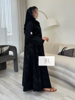 عباية وعد l بقماش كريب متان تدخيلات كريب طايح - اس...